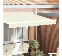 Brokky 42000673 Awning Valance for 2.5 m Frame Cream 2.3x0.2 m Replacement Awning Fabric - Awning Cover Cloth Valance,UV/Water Resistant