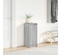 Brokky 861864 Shoe Cabinet Grey Sonoma 29.5x34x76 cm Engineered Wood Wooden Shoe Cabinet,Storage Cupboard,Perfect for Narrow Hallway,Living Room,Bedroom