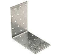Brokky Angle Brackets 40 pcs 2 mm 100x60x100 mm Galvanised Steel-Angle Brackets for Wood Pack- Heavy Duty, Weatherproof Galvanized Steel Sheet L Brackets with Smooth Edges - Ideal for DIY Furniture Fi