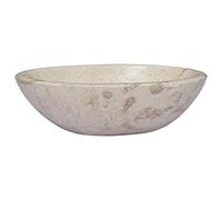 Brokky Sink Cream 53x40x15 cm Marble,Ceramic Cloakroom Basin Hand Washing Sink,Modern Design Gloss CounterT O P Basin Cloakroom Sink for Bathroom Lavatory,Vanity Cabinet