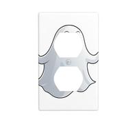 BROLEO A Clever and Weird elf Printing Double Socket Wall Panel Decorative is Durable and Suitable for Socket Light Switch Accessories 4.5x2.76in