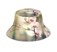 BROLEO an Orchid. Prints Reflective Bucket Hat Lightweight, Breathable, Foldable for Men & Women Black