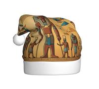 BROLEO Ancient Egypt Tribe Series Pattern Christmas Hat for Adult for men and women clothing headband for festive occasions