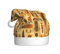 BROLEO ancient egypt tribe series Printed Christmas Hat for Adult quality accessory soft, lightweight, and fluffy