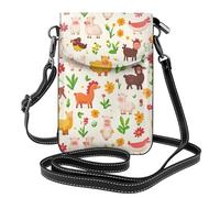 BROLEO Animal Display Printing Small Leather Women'S Crossbody Flip Phone Bag, Waterproof And Durable