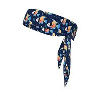 BROLEO aquarium angelfish Prints Sports headscarf, sweat absorbing and breathable, motion headband, double-sided kerchief