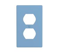 BROLEO Azure Printing Double Socket Wall Panel Decorative is Durable and Suitable for Socket Light Switch Accessories 4.5x2.76in
