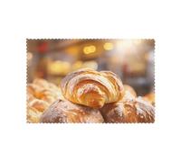 BROLEO bakery Prints Placemats for Dining Table Set of 6 12x18in heat resistance for hotels, homes, and banquets