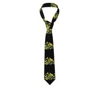 BROLEO Beautiful light yellow rapeseed flowers Pattern Men's Necktie Soft & Comfortable, Non-Deforming, Fade-Resistant, Durable (57X3.1 inch)