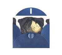 BROLEO Blue Greeting Card A cave full of bats Prints Perfect for Valentine's Day, Wedding Anniversary & Party Invitations