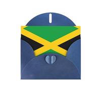 BROLEO Blue Greeting Card jamaica flag Prints Perfect for Valentine's Day, Wedding Anniversary & Party Invitations