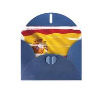 BROLEO Blue Greeting Card Spain Flag Prints Perfect for Valentine's Day, Wedding Anniversary & Party Invitations