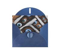 BROLEO Blue Greeting Card The evil eye looked Prints Perfect for Valentine's Day, Wedding Anniversary & Party Invitations