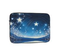 BROLEO Blue Starry Sky Prints Portable Shockproof Laptop Sleeve Case 10 inch for Men and Women's Business Travel, School, and Office Daily Use