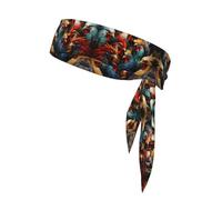 BROLEO colorful roosters standing together printing Sports headscarf, sweat absorbing and breathable, motion headband, double-sided kerchief