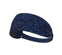 BROLEO Cosmic Stars Printing Sports Headband for Women Sweat Proof Bandeau Summer Elastic Band