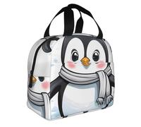BROLEO Cute Penguin Prints lunch bag Portable insulated Portable lunch bags lunch bags Suitable for work