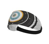 BROLEO Design Target Printing Sports Headband for Women Sweat Proof Bandeau Summer Elastic Band