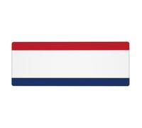 BROLEO Dutch Flag Printing Extra Large Mouse Pad, Computer Office Anti Slip Gaming Keyboard Thickened Version 12x31.5in
