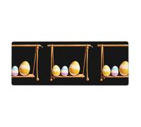 BROLEO Easter Eggs On The Swing Printing Extra Large Mouse Pad, Computer Office Anti Slip Gaming Keyboard Thickened Version 12x31.5in