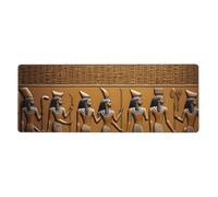 BROLEO Egypt Hieroglyphics Printing Extra Large Mouse Pad, Computer Office Anti Slip Gaming Keyboard Thickened Version 12x31.5in