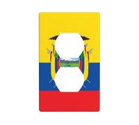 BROLEO Flag of Ecuador Printing Double Socket Wall Panel Decorative is Durable and Suitable for Socket Light Switch Accessories 4.5x2.76in