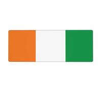 BROLEO Flag of Ivory Coast Printing Extra Large Mouse pad, Computer Office Anti Slip Gaming Keyboard Thickened Version 12x31.5in
