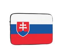 BROLEO Flag of Slovakia Prints Portable Shockproof Laptop Sleeve Case 15 inch for Men and Women's Business Travel, School, and Office Daily Use