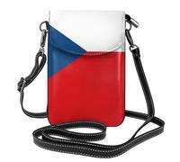 BROLEO Flag Of The Czech Republic Printing Small Leather Women'S Crossbody Flip Phone Bag, Waterproof And Durable