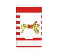 BROLEO Flag of The Senate of Bremen Printing Double Socket Wall Panel Decorative for Residential and Commercial Areas 4.5x2.76in