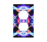 BROLEO Four Dimensional Space Printing Double Socket Wall Panel Decorative for Residential and Commercial Areas 4.5x2.76in