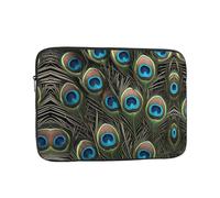 BROLEO Fresh Peacock Prints Portable Shockproof Laptop Sleeve Case 15 inch for Men and Women's Business Travel, School, and Office Daily Use