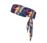 BROLEO Galaxy Chicken Prints Sports headscarf, sweat absorbing and breathable, motion headband, double-sided kerchief