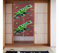 BROLEO Gecko Lizards Prints Curtain two Pieces Spliced 34x56in Fabric curtains, room dividers Fabric, Smooth & Not Easily Wrinkled