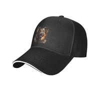 BROLEO Baseball Cap – German Shepherd Pattern – Comfortable, Breathable – Black, One Size