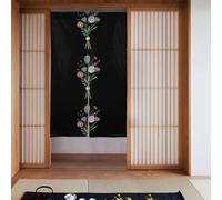 BROLEO Give you a bouquet of flowers printing Door curtain partition splicing privacy protection suitable for kitchen, bathroom, room 34x56in