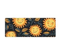 BROLEO goodlooking Hello Sunshine Printing Extra Large Mouse pad, Computer Office Anti Slip Gaming Keyboard Thickened Version 12x31.5in