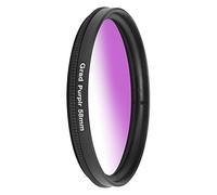 BROLEO Gradient Filter, 58mm Waterproof Lens Filter for Cameras (Gradient Purple)