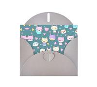 BROLEO Gray Greeting Card Cute little fox Picture for Christmas, Children's Birthday, Valentine's Day, and Party Invitation