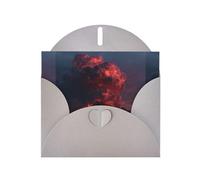 BROLEO Gray Greeting Card erupting volcano Prints Perfect for Valentine's Day, Wedding Anniversary & Party Invitations