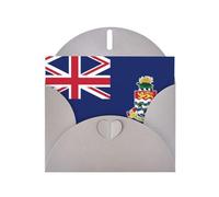 BROLEO Gray Greeting Card Flag of the Cayman Islands Picture for Christmas, Children's Birthday, Valentine's Day, and Party Invitation