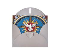 BROLEO Gray Greeting Card holy spirit christia Picture for Christmas, Children's Birthday, Valentine's Day, and Party Invitation