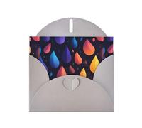 BROLEO Gray Greeting Card Raindrops on the screen Prints Perfect for Valentine's Day, Wedding Anniversary & Party Invitations