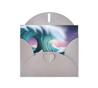 BROLEO Gray Greeting Card vast tsunami Picture for Christmas, Children's Birthday, Valentine's Day, and Party Invitation