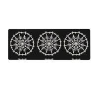BROLEO Ice Crystal Snowflake Halo Printing Extra Large Mouse Pad Strong Adhesion, Durable, Precise Locking Edge 12x31.5in