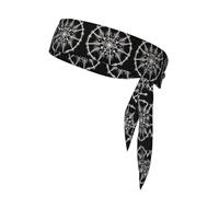 BROLEO Ice crystal snowflake halo Prints Sports headscarf, sweat absorbing and breathable, motion headband, double-sided kerchief
