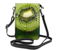 BROLEO Kiwi Fruit Printing Small Leather Women'S Crossbody Flip Phone Bag, Waterproof And Durable