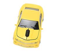 BROLEO Laptop Mouse, 2.4GHz Wireless Mouse Auto Sleep Mode 1600 DPI Optical Sensor for Laptop PC (Yellow)