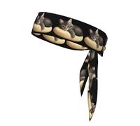 BROLEO Lazy kitten lying on a pillow Prints Sports headscarf, sweat absorbing and breathable, motion headband, double-sided kerchief