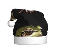 BROLEO Leonardo_Vision_XL_frog_0 Printed Christmas Hat for Adult quality accessory soft, lightweight, and fluffy